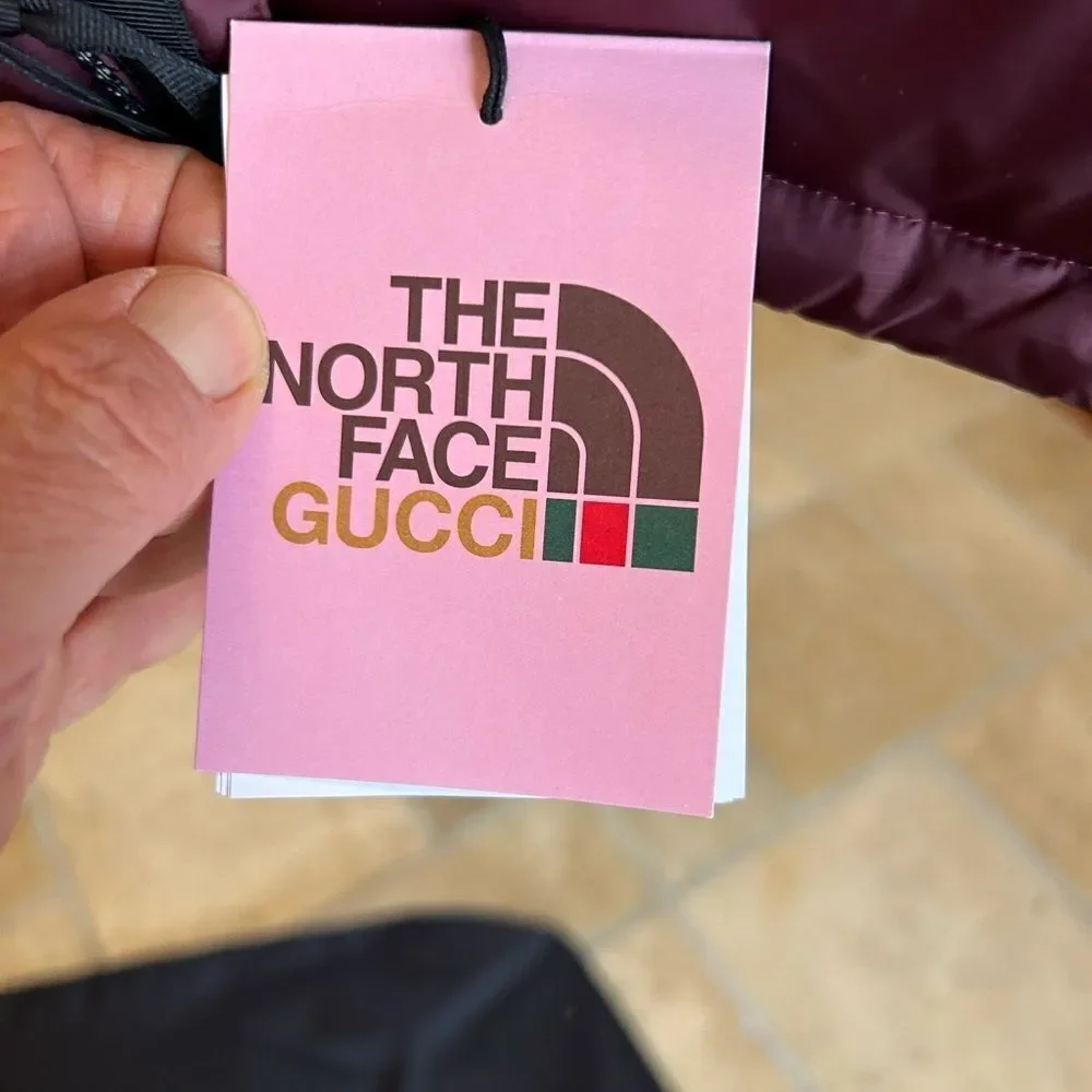 Men’s Gucci, X Northface puffer vest size XXXL with dust bag